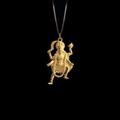 Elevate your faith with our 14k Gold Hanuman Pendant, symbolizing devotion and strength in Hinduism. This solid gold Hanuman necklace captures the essence of the Monkey God. Explore our collection of Hanuman-themed jewelry, including elegant gold medallions, perfect for those seeking a unique and meaningful piece of Hindu faith. PENDANT INFORMATIONThis pendant is made of real, solid gold.• Made in USA• Material: 14k or 18k solid gold• Finish: polished• Height: 1.31" (33,5 mm) | *includes the sma Symbolic Gold Jewelry With Large Pendant, Gold Amulet Jewelry With Polished Finish, 22k Gold Symbolic Pendant Necklace, Symbolic 22k Gold Pendant Necklace, 14k Gold Pendant Jewelry With Shiny Finish, Brass Pendant Jewelry With Polished Finish, 22k Gold Jewelry With Polished Finish As Gift, 22k Gold Polished Jewelry Gift, 22k Gold Jewelry With Polished Finish For Gift