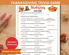 thanksgiving trivia game for kids to play