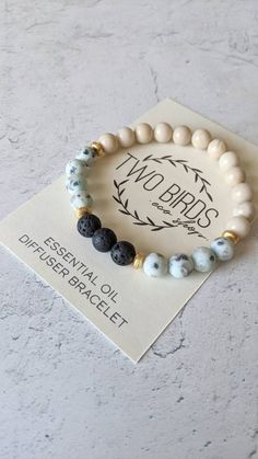 "Created by you! This bracelet was designed after having you vote on Instagram, choosing the main, accent, diffuser, and spacer beads! This is made with genuine gemstone beads and lava rock beads - you can add your favorite essential oil (1-3 drops) and the beads will act as your personal diffuser. Measures about 7.5\" with stretch elastic" Lava Earrings, Kiwi Jasper, Beaded Jewelry Earrings, Essential Oil Necklaces, Lava Rock Bracelet, Bracelet Inspiration, Bracelet Craft, Essential Oil Bracelet, Lava Bead Bracelet