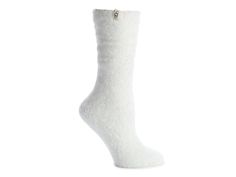 UGG-Leda Women's Crew Socks Pamper your feet in cozy comfort with the Leda crew socks from Ugg. Featuring a luxuriously soft construction, these fuzzy socks will be perfect for chilly mornings curled up with a book. White Ugg, Pink Fuzzy Socks, Ugg Socks, Ugg Gloves, Ugg Rain Boots, Grey Ugg Boots, Bootie Socks, Knit Boot Socks, Fuzzy Boots