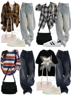 Cute Y2k Outfits, Friends Clothing, Korean Street Wear, Street Outfits, Clothing Summer, Easy Trendy Outfits