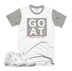 Shipping from the US. Easy 30 day return policy, 100% cotton, Double-needle neck, sleeves and hem; Roomy Unisex Fit. Air Jordan 4, Classic Pattern, Stylish Shirts, Delivery Service, Dhl Express, Oreo, Air Jordan, Air Jordans, Print T Shirt