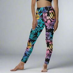 The perfect leggings for yoga, surf or stand-up paddleboarding. These soft, swim-ready leggings are UPF 50, and so comfortable for any water sport activity. Made with a high-quality poly/spandex blend that is lightweight and quick drying. High waist and gusseted crotch design. These are perfect for surfing, swimming or just wearing with flip flops around town! • 82% polyester, 18% spandex• Four-way stretch• Made with a smooth, comfortable microfiber yarn• Raised waistband • Sustainable manufactu Casual Stretch Activewear For Surfing, Casual Stretch Activewear For Water Sports, Casual Fitted Activewear For Surfing, Stretch Casual Bottoms For Water Sports, Stretch Athleisure Bottoms For Water Sports, Casual Stretch Bottoms For Water Sports, Fitted Activewear For Water Sports, Fitted Casual Activewear For Water Sports, Stretch Multicolor Surfing Bottoms