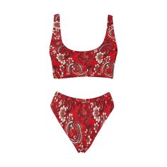 .title { font-size: 18px; } .title1 { font-size: 14px; } .list { background-position: left 10px; } Bikini Set Swimsuit for Women with a padded sports tank top and a high-waisted bottom - Type: 85% Polyester and 15% spandex, for women, All-over Printing.- 6.00 Oz. Designed for fashion women, sexy and personalized. - Made from 85% polyester and 15% spandex, elastic and soft. - Tank top and underwear for optimal comfort and adjustable fit. - Two chest pads. - Using an advanced heat sublimation tech Red Sleeveless Swimwear For Festivals, Festival Printed Fitted Swimwear, Festival Fitted Printed Swimwear, Fitted Paisley Print Swimwear For Beachwear, Sleeveless Paisley Print Swimwear For Beach, Fitted Paisley Print Beachwear Swimwear, Paisley Print Beachwear For Festivals, Festival Beachwear With Paisley Print, Paisley Print Swimwear For Festival Beach Season