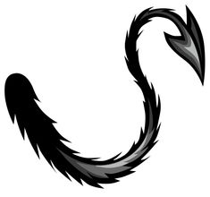 a black and white image of an animal's tail with sharp, long claws