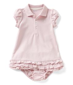 Ralph Lauren Childrenswear Baby Girls 3-24 Months Polo Cupcake Dress #Dillards Ralph Lauren Baby Girl, Knit Baby Dress, Cupcake Dress, Newborn Dresses, Girls Clothes, Dillard's, Childrens Fashion