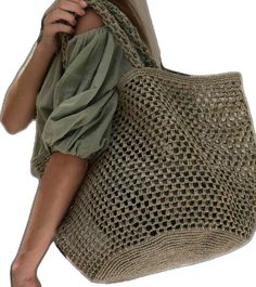 Summer Woven Sand-colored Shoulder Bag, Eco-friendly Lightweight Bags For Beach Season, Versatile Natural Rectangular Beach Bag, Versatile Summer Crochet Travel Bag, Versatile Crochet Travel Bag For Summer, Versatile Woven Beach Bag, Versatile Woven Bags For Summer, Rectangular Khaki Straw Bag For Vacation, Summer Khaki Straw Travel Bag