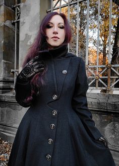 Thanks for @Hekate_nocturnal wearing Ylistyle's hooded wool coat. All our orders are tailor-made for you. specially made for you. I design new styles every week, please collect my store. I believe that you will meet your favorite styles. ★★FEATURES 40% wool blend, 60% fiber, nylon Polyester lining Single breasted   buttons closure Two side pockets Hooded wool coat Flared wool coat Long sleeve wool coat Asymmetric hem length Perfect for winter, autumn Dry clean ★★ Custom order selection, Will charge 20USD-70USD custom fees Request other color Request Chang the Length Request Chang the sleeve length Your height is not between 155 cm- 175 cm Your weight is not between 47 kg -77 kg ★★ Get your size in Size Chart with your body measurement https://www.etsy.com/listing/794055682 ★★ Warmly Note: Witchy Long Sleeve Outerwear For Fall, Witchy Long Sleeve Winter Outerwear, Witchy Long Sleeve Outerwear For Costume, Witchy Long Sleeve Costume Outerwear, Fit And Flare Coat, Hooded Wool Coat, Asymmetrical Coat, Wool Winter Coat, Long Wool Coat