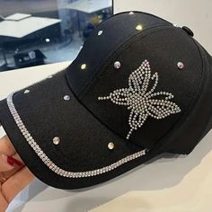 These Are Rhinestone And Sequin Embellished Black Baseball Hat, Adjustable. Perfect To Protect Ur Face From Soon And Look Fancy Adjustable Black Hats With Rhinestones, Adjustable Black Hat With Rhinestones, Black Adjustable Embellished Hats, Black Baseball Hat, Baseball Hat, Black Silver, Baseball Hats, Sequin, Women Accessories