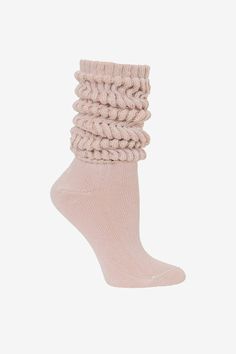 BIGSLOUCH - Big Slouch Sock – Los Angeles Apparel Thick Casual Mid-calf Socks, Thick Cable Knit Casual Socks, Casual Cable Knit Knee-high Socks, Thick Casual Cable Knit Socks, Casual Stretch Cable Knit Socks, Cozy Mid-calf Spring Socks, Seashell Pink, Slouch Socks, Dance Sneakers