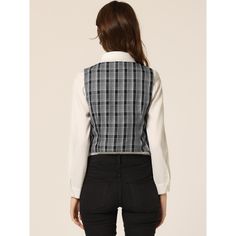 Very soft and well made, the fabric is comfortable and durable, and this product is elegant and versatile. It is a plaid vest, with and cinched waist, and it has handkerchief hem details whose design is very beautiful and delicate. And the square neck is comfortable for you to wear all day long. Pair this blazer outwear to add an urban edge. Matched with shirts for the professional look, or just over a big poet-type shirt for the Renaissance Faire, this vest can always bring you to surprise.