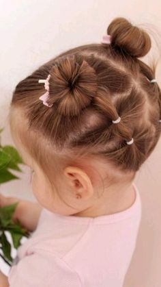 Hairstyles For Curly Hair Kids, Easy Toddler Hairstyles Short, Preschool Hair, Babygirl Hairstyle, Toddler Hairstyles Girl Fine Hair, Baby Girl Hairstyles Curly, Girly Hairstyles