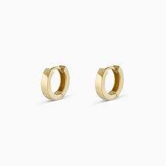 Because solid gold will always be in style. Classic, solid gold huggie hoop earrings suit every mood and occasion. Wear your huggie hoops in first, second or third piercings. Make it a single Product Details 14k solid gold 9.5 mm profile diameter 2.3 mm wide and 1.6 mm thick Hinge post closure | Rose Huggies Earring, Women's by gorjana Gold Huggie Hoop Earrings, Earrings Stacking, Black Labradorite, Orange Agate, Yellow Opal, Iridescent Crystal, 14k Gold Necklace, First Second, Mix Style