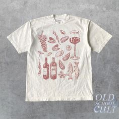 ABOUT THIS PRODUCT - Originally designed by Oldschoolcult - Runs true to size (Relaxed fit) - For oversized fit go one sizes up your normal size - Comfortable unisex fit - 100% cotton - Professional high quality print TYPES - Available in given colors and sizes - See pictures for example ORDER & SHIPPING - It will take 1-4 business days to print and ship. Estimated shipping times are given but in almost all cases, the items are delivered before the latest date. AFTERCARE - Wash inside out at 30o Retro Italy, Italy Women, Wine Grapes, Girl Vintage, Summer Girl, Italian Summer, Christmas Deals, Women Shirt, Soft Girl