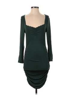 Shein Cocktail Dress Size: 4 Green Dresses - new. No Fabric Content, Scoop Neck, Knee Length, Long Sleeve | Shein Cocktail Dress: Green Dresses - New - Size 4 Cocktail Dress Green, Green Cocktail Dress, Green Cocktail, Green Dresses, Green Dress, New Dress, Knee Length, Scoop Neck, Cocktail Dress