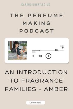 Continuing her deep dive into fragrance families, this week sees Karen delving into the world of Amber fragrances. Known for their warmth, richness, and versatility, amber fragrances have remained incredibly popular from their inception in ancient Egypt to the modern day. Unique in their makeup and with an incredible number of variations, there is a lot to learn about amber fragrances. #karengilbert