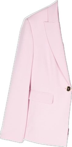 Pink Blazer With Suit Collar And Buttons, Pink Double-breasted Blazer For Work, Pink Business Blazer With Button Closure, Pink Double-breasted Blazer With Lapel Collar, Pink Blazer With Button Closure And Suit Collar, Chic Pink Blazer With Double Button Closure, Luxury Pink Blazer With Notch Lapel, Pink Double-breasted Business Blazer, Pink Double-breasted Blazer For Business