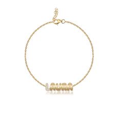 Personalized Pave and Gold Chain Bracelet MATERIALS Available in 14k Yellow Gold, 14k Rose Gold, and 14k White Gold *In-stock items ship in 2-4 business days. If back-ordered, please allow 4-6 weeks for delivery. Rush options may be available, please contact hello@alevjewelry.com