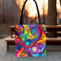 Beach Tote Bags Summer, Abstract Tote Bag, Tote Bag Summer, Aesthetic Birthday, Canvas Aesthetic, Beach Tote Bag, Art Tote Bag, Bag Summer, Summer Bag