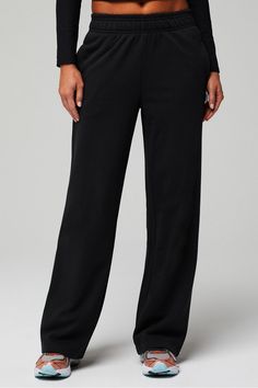 Year Round Terry Wide Leg Sweatpant Fabletics black female Activewear >> Womens >> Bottoms >> Pants & Joggers >> Lounge Pants Year Round Terry regular Everyday/Lounge External Pocket Female Activewear, Wide Leg Sweatpants, High Waist Shorts, Lounge Pants, Base Layer, Active Wear For Women, High Waisted Shorts, Bottoms Pants, Womens Bottoms