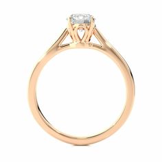 Add a pinch of glam to your look with this 0.75 Carat Round Cut Solitaire Ring, as its exhibiting the beauty of rose gold metal. This ring is showing its easy-going features very perfectly. Purchase it today before it gets sold. Note:- If you need a natural diamond, feel free to contact us Black Diamond Jewelry, Round Solitaire, Types Of Diamonds, Engagement Rings Platinum, Natural Diamond Engagement Ring, Professional Jewelry, Round Moissanite, Rose Gold Metal, Diamond Sizes