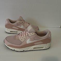 Nike Air Max 90 Next Nature Barely Rose Pink Dh8010-600 Sz 12 Women = 10.5 Men New Without Box Pink Leather Lace-up Running Shoes, Pink Leather Running Shoes For Sports, Pink Leather Sneakers With Air Cushioning, Casual Pink Fade-resistant Sneakers, Pink Air Max Slip-on Sneakers, Pink Slip-on Sneakers With Air Max Cushioning, Shoes Inspiration, Shoe Inspiration, Shoe Inspo