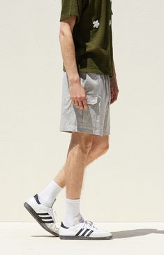 Elevate your summer style with PacSun's Linen Cargo Shorts, designed for both comfort and functionality. Crafted from a lightweight linen blend fabrication, these shorts feature a drawstring waistline and side pockets for convenience. With cargo pockets adding a touch of utility, and a standard fit ensuring a comfortable wear, they're the perfect choice for all your warm-weather adventures.


	 Elastic stretch waistline
	Side pockets
	Cargo pockets
	Standard fit
	6.5/8" Inseam
	17" Outseam
	11.5" Front rise
	73% Cotton, 25% linen, 2% spandex
	Machine washable
	Model is wearing size medium
	Model Measurements: 6'1.5” Height, 28” Waist, 32” Inseam Summer Cargo Shorts With Cargo Pockets, Summer Cargo Shorts With Pockets, Casual Bottoms With Built-in Shorts For Warm Weather, Casual Cargo Shorts For Summer, Casual Cotton Bottoms For Warm Weather, Casual Shorts For Warm Weather, Casual Summer Shorts With Pockets, Casual Relaxed Fit Shorts For Warm Weather, Casual Shorts With Pockets For Warm Weather