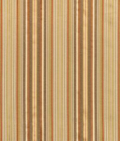 an orange and brown striped fabric