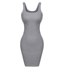 This women bodycon tank dresses make women more fashion and beautiful ,together with the short style, virtually elongated the leg line, unique color makes you more sexy and elegantMaterial: Cotton BlendColor: GrayItem: DressDesign: Tank DressSeason: Summer, AutumnCollar: O-NeckSleeve: SleevelessLength: Above KneeColor Style: Natural ColorPattern: SolidOpportunity: Casual Gray Sleeveless Bodycon Dress, Sleeveless Gray Bodycon Dress, Solid Scoop Neck Bodycon Dress, Chic Gray Sleeveless Bodycon Dress, Fitted Gray Bodycon Summer Dress, Gray Fitted Bodycon Summer Dress, Casual Slim Fit Sleeveless Bodycon Dress, Fitted Solid Color Knee-length Sleeveless Dress, Fitted Solid Color Sleeveless Knee-length Dress