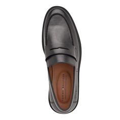 Tommy Hilfiger Dime Loafers - Chic Style and Comfort in One Shoe Exude effortless style while keeping comfortable with Tommy Hilfiger's Dime loafers. Featuring faux leather uppers and penny loafer styling, these shoes are a versatile addition that works for any outfit. Memory foam cushioning lines the interior, ensuring all-day comfort whether on your feet or on-the-go. At just 1 lb, the lightweight man-made sole provides durable wear that protects feet without weighing them down. Perfect for re Business Slip-ons With Round Toe In Synthetic, Business Slip-ons With Round Toe, Synthetic, Spring Business Slip-ons With Leather Footbed, Spring Business Casual Slip-ons With Cushioned Footbed, Spring Synthetic Slip-ons For Business Casual, Casual Wingtip Slip-ons With Leather Footbed, Flat Slip-ons With Branded Insole For Business Casual, Business Casual Slip-ons With Ortholite Insole And Round Toe, Classic Closed Toe Synthetic Slip-ons