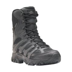 A lightweight tactical boot with Mother-Of-All-Boots performance built right in, Merrell� Moab 3 Waterproof Tactical Side-Zip Duty Boots for Men gives hard-charging guys all-day comfort and support. Supportive coated leather and mesh uppers feature protective toe and heel caps made of abrasion-resistant rubber for added protection. Inside, breathable mesh linings and waterproof/breathable membrane technology keep feet protected, dry, and comfortable while allowing heat and perspiration to escape Combat Style Waterproof Slip-resistant Hiking Boots, Slip-resistant Combat Waterproof Boots For Outdoor Activities, Tactical Waterproof Slip-resistant Boots For Outdoor Activities, Tactical Waterproof Boots For Outdoor Activities, Tactical Slip-resistant Outdoor Boots, Gore-tex Shock Resistant Combat Boots For Outdoor Activities, Functional Abrasion-resistant Combat Boots For Outdoor Activities, Tactical Gore-tex Abrasion-resistant Boots, Tactical Waterproof Boots For Hiking With Impact Resistance