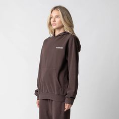 TALENTLESS | WOMENS LIGHTWEIGHT HOODIE - CORE Brown Hoodie, Cotton Fleece, Layering Pieces, Lightweight Hoodie, Cement, Adidas Jacket, Hoodies Womens, Fabric Weights, Rain Jacket