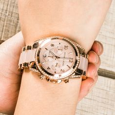 Rose Gold Jewelry, Stainless Steel Watch, Girls Best Friend, Beautiful Roses, Michael Kors Watch, Chronograph, Gold Jewelry, Jewelry Accessories, Michael Kors