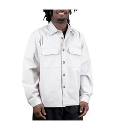 in stock Bone White, Utility Jacket, Pick Up, In Store, Buy Online, Cotton Blend, Free Shipping, White