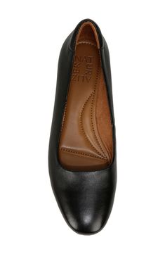 A classic ballet flat is shaped by a squared-off toe for a versatile look of contemporary elegance. Synthetic upper/textile lining/synthetic sole Imported Black Flats Shoes, Womens Ballet Flats, Ballet Flat, Black Flats, Ballet Flats, Nordstrom Rack, Shoes Flats, Black Leather, Ballet