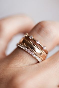 The double seed ring is made with a 4.2mm width to give that classic look with a touch of seed texture. Available in 14k yellow gold, white gold, and rose gold. Perfect by itself or added to a stack. #ctwf Birthstone Ring Stack, Jewellery Remodelling, Frog Socks, Stackable Wedding Rings, Pepper Band, Wedding Stack, Danty Jewelry, Birthstone Stacking Rings, Mothers Ring