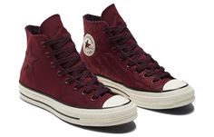 A04279C Deep Red Converse, Stitched Converse, Burgundy Converse, Hightop Shoes, Cool Converse, Maroon Converse, Red Converse, Black Converse, Stunning Shoes