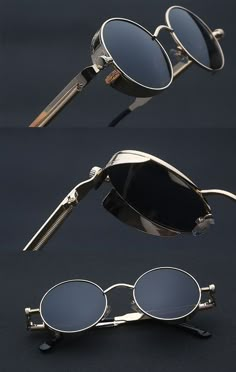 Steampunk Gadgets, Sunglasses Men Vintage, Steampunk Couture, Goggles Glasses, Steampunk Sunglasses, Cute Sunglasses, Fashion Eye Glasses