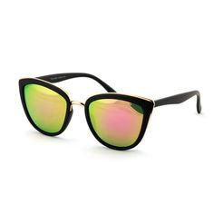 Retro and cool, these Cateye mirror sunglasses are designed with a cateye shaped frame and pointy lenses in neutral hues. Complete with arms that taper at the ends and reinforced metal hinges, these cateye glasses will be instrumental in your music career from rock or mumble rap. Made with plastic based frame and 100% UV protected lenses. Size: Adult.  Color: Black.  Gender: female. Polarized Cat Eye Sunglasses For Parties, Polarized Cat Eye Sunglasses For Party, Party Cat Eye Sunglasses With Gradient Lenses, Party Cat Eye Sunglasses With Tinted Lenses, Spring Cat Eye Sunglasses With Polarized Lenses, Cheap Black Cat Eye Sunglasses With Mirrored Lenses, Cheap Black Cat Eye Sunglasses With Gradient Lenses, Matte Black Cat Eye Sunglasses With Mirrored Lenses, Black Cat Eye Sunglasses With Mirrored Lenses