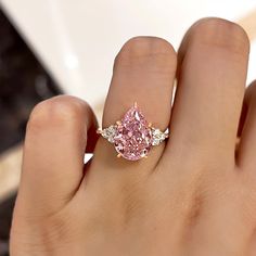 Elegant Rose Gold Pear Cut Pink Sapphire Engagement Ring In Sterling S – maxinejewelry Pink Rings, Pink Sapphire Engagement Ring, Pink Diamond Engagement Ring, Pink Topaz Ring, Wedding Glam, Pink Engagement Ring, Pink Sapphire Ring Engagement, Pink Diamond Ring, Crystal Anklet