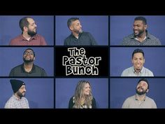 the pastor bunch is featured in this collage with many different people smiling and laughing