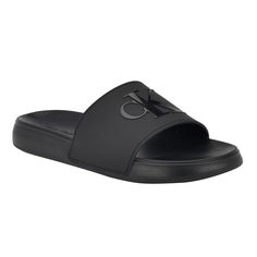 PRICES MAY VARY. Casual and cool, the Calvin Kelin Wiston pool slide will be a wardrobe essential. It features CK logo detailing on the upper, slip-on silhouette and modern square toe. Founded in New York in 1968, the brand elevates everyday essentials to globally iconic status. Open/Round Toe ; Slip-on Closure Man Made Upper Ck Logo, Pool Slide, Modern Square, Calvin Klein Men, Luxury Store, Black Logo, Everyday Essentials, Pool Slides, Pharmacy Gifts