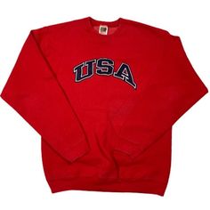 Vintage Usa Fruit Of The Loom Crewneck In Size Men’s L! The Crewneck Features A Beautiful Vintage Embroidered Logo, And A Soft Unworn Blank, In Overall 9.5/10 Condition! Being That It’s Unworn/ Washed, And Really Soft! : 27 In. Length 21.5 In. Width ______________________________________ Welcome To The 1! Feel Free To Ask Any Questions! Buy With Confidence: Satisfaction Guaranteed! Items Ship Every 3-5 Days Bundles For Cheaper/ Reasonable Offers Considered Thanks For Stopping By!!! Red Crew Neck Top With Embroidered Logo, Red Long Sleeve Top With Embroidered Logo, Red Top With Embroidered Logo For Streetwear, Retro Red College Tops, Red Crew Neck Top For College, Retro Red Tops For College, Red Retro Tops For College, Red Embroidered Logo Top For College, Red Tops With Embroidered Logo For Fall