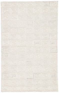 Capital CAP03 Harkness White / Gray Rug - Rug & Home Ivory Palette, Grey And White Rug, Jaipur Rugs, Jaipur Living, Chinoiserie Chic, Rug Texture, Framed Quotes, Gray Area Rug, Key Design