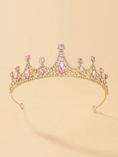 Princess Crown Headband For Birthday, Show And Performance - Korean Version Hair Accessory, Formal Dress Accessory Tiara Gold Elegant,Gorgeous-Luxury   Zinc Alloy    All Wedding & Event, size features are:Bust: ,Length: ,Sleeve Length: Christmas Lights In Bedroom, Tiara Gold, Party Tiara, Wedding Party Hair, Bridal Headwear, Party Hair Accessories, Royal Tiaras, Tiara Hairstyles, Rhinestone Crown