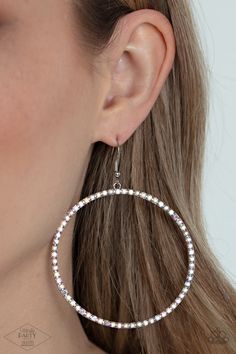 Wide Curves Ahead Multi Earrings - Jewelry by Bretta Paparazzi Jewelry Images, Pink Diamond Earrings, Life Of The Party, Ball Necklace, The Ear, In The Spotlight, Paparazzi Accessories, White Necklace, Trendy Earrings