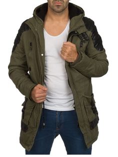 Men Stylish Distressed Denim Hoodie Jacket Faux Lea - FASH STOP Hooded Leather Jacket For Outdoor Fall, Hooded Leather Jacket With Pockets For Cold Weather, Urban Winter Hooded Jacket With Zipper, Urban Hooded Jacket With Zipper For Winter, Hooded Leather Jacket With Fleece Lining For Fall, Hooded Leather Jacket For Winter, Trendy Hooded Outerwear For Urban Adventures, Hooded Leather Jacket For Winter Outdoor, Casual Hooded Leather Outerwear