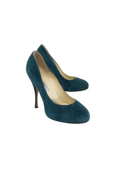 Current Boutique-Brian Atwood - Green Suede Pumps Sz 8 Formal Suede Slip-on Heels, Classic Slip-on Suede Heels, Evening Suede Court Shoes With Round Toe, Suede Court Shoes With Padded Heel And Round Toe, Suede Heels With Padded Heel And Round Toe, Suede Court Shoes For Evening, Formal Heels With Suede Lining And Round Toe, Fitted Suede Slip-on Heels, Fitted Slip-on Suede Heels