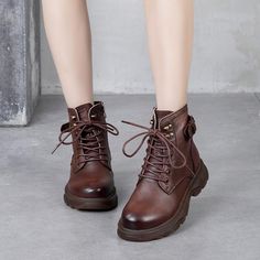 Leather Martin Boots Nov 2020-New Arrival 35 Brown Boots 2020, Shoe Last, Most Comfortable Shoes, Soft Shoes, Kinds Of Shoes, Martin Boots, Women's Boots, Handmade Shoes, Short Boots