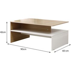 an image of a coffee table with measurements